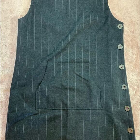 EUC Cynthia Cynthia Steffe Pinstripe Kangaroo Pocket Dress - Picture 4 of 10